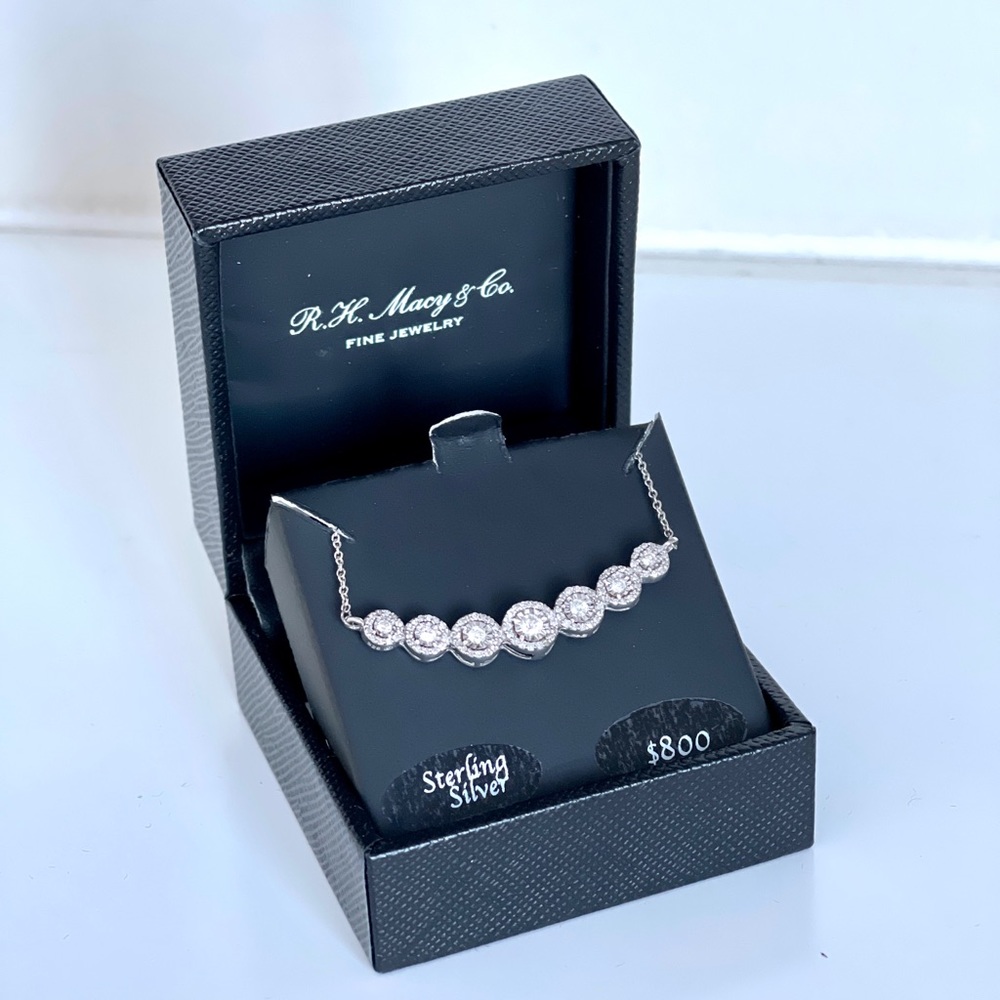 RH Macy’s Bridge Diamond Necklace 0.5cttw